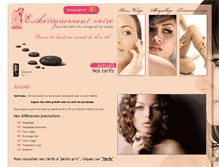 Tablet Screenshot of institut-de-beaute-maquillage-permanent-soin-corps.esthetiquement-votre.com
